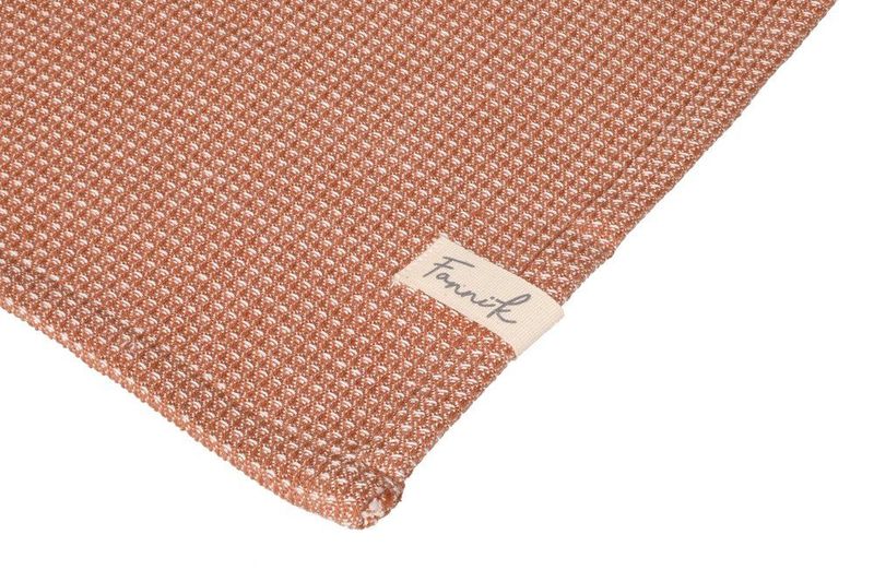 Kjøkkenhåndkle bambus og bomull 2pk cashew brown