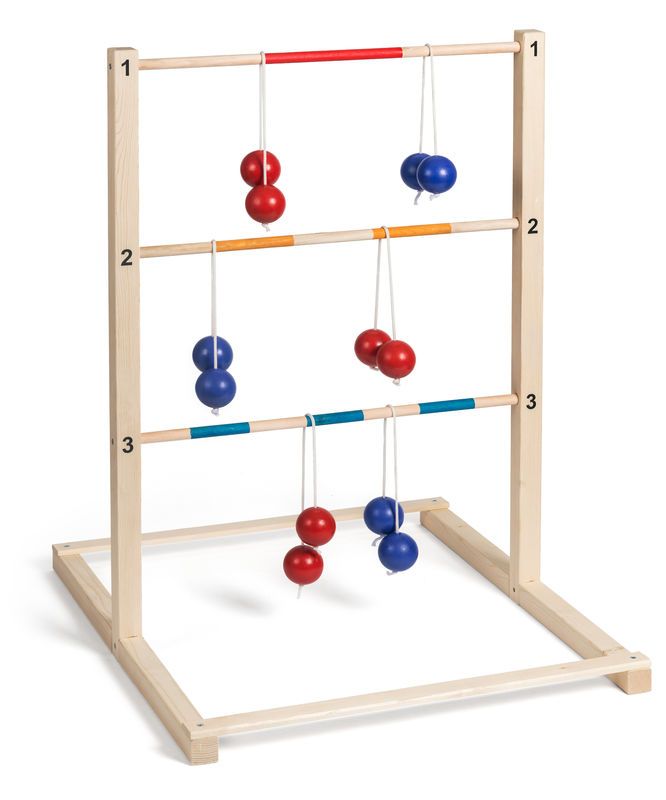 Stigegolf i tre med 6 baller. 76cm