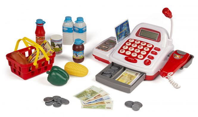 Hovedbilde Kasseapparat med lyd og lys og tilbehør