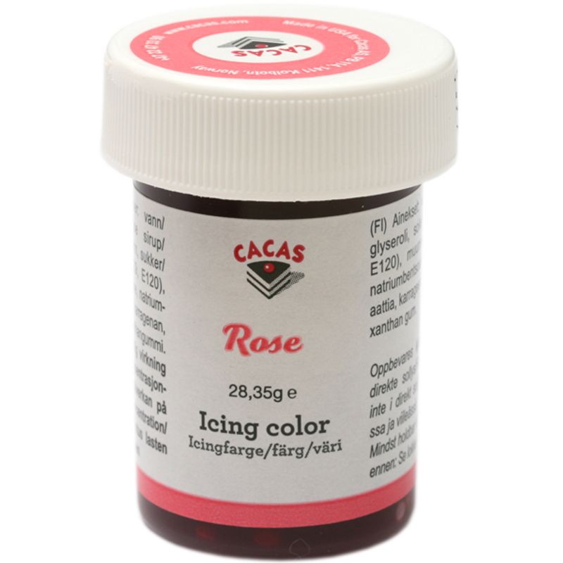 Icingfarge Rose, Lys Rosa Cacas