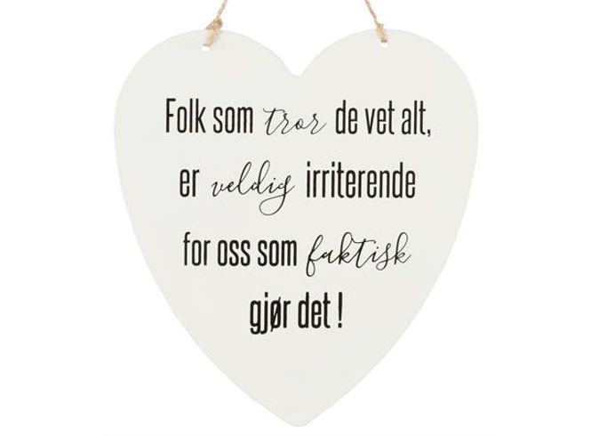 Hovedbilde Metallskilt hjerte 