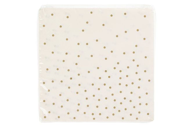 Hovedbilde Lunsj servietter gold dots