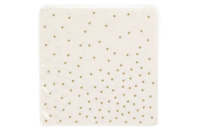 Lunsj servietter gold dots