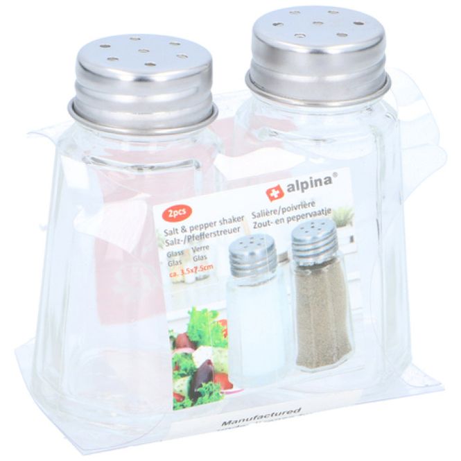 Hovedbilde Krydderglass salt og pepper 2pk