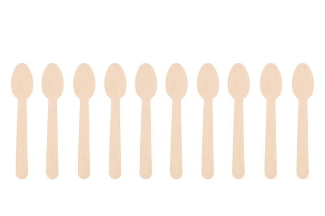 Hovedbilde Engangs teskje i tre, 10stk