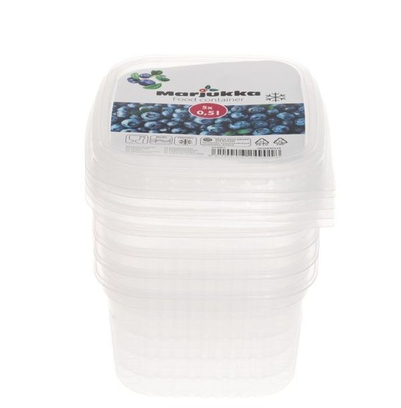 Frysebokser 0.5L 5pk