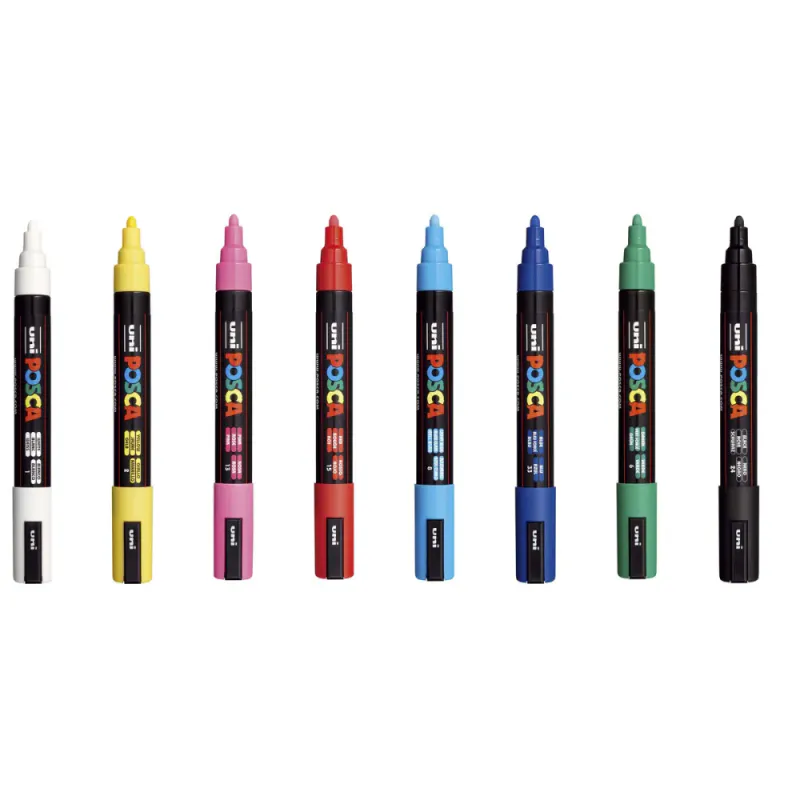 Posca PC-5M Basic 8pk