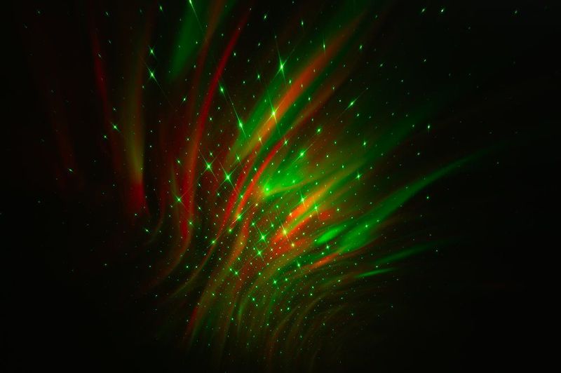 Projektor lampe Nordlys med fjernkontroll