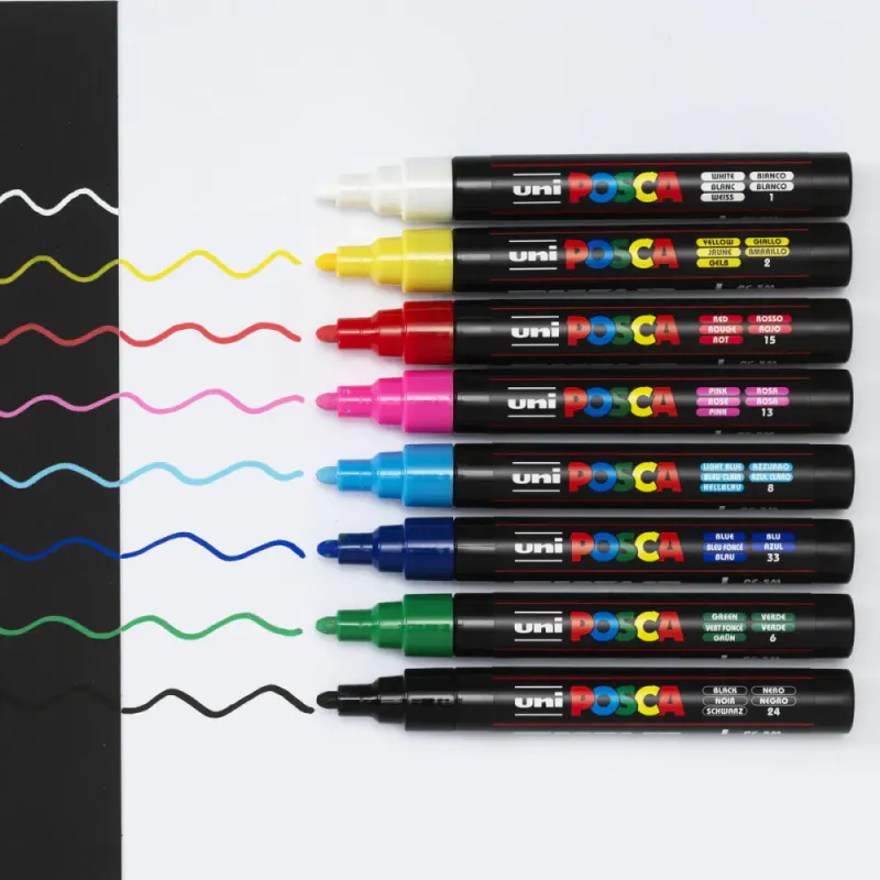 Posca PC-5M Basic 8pk
