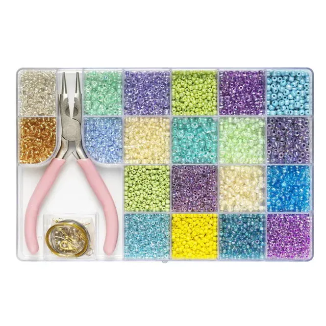 Hovedbilde Seed Bead sett m tang/tilbehør