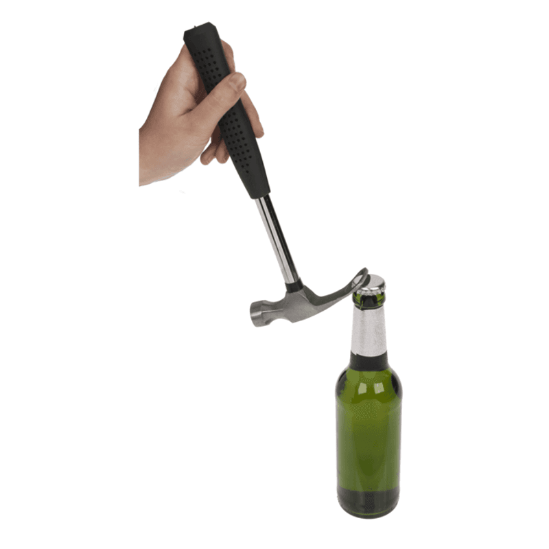 Hammer med flaskeåpner