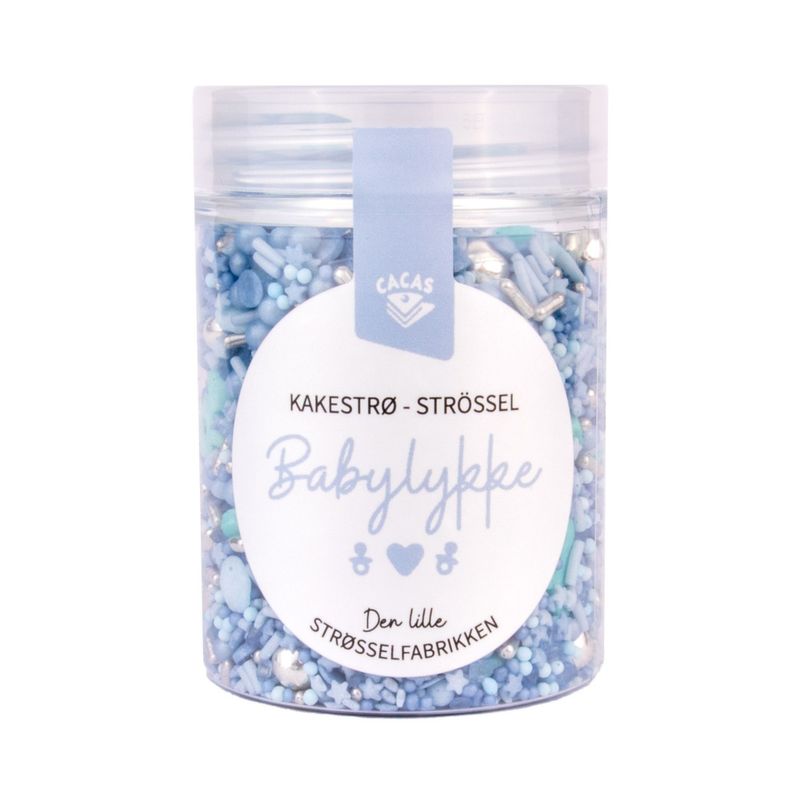 Kakestrø blå babylykke