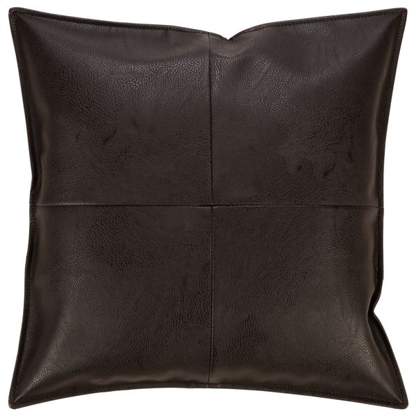 Putetrekk Pu skinn Sort 45x45cm