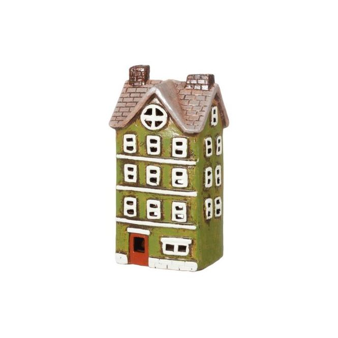 Hovedbilde Hus lanterne Copenhagen grønn 23cm