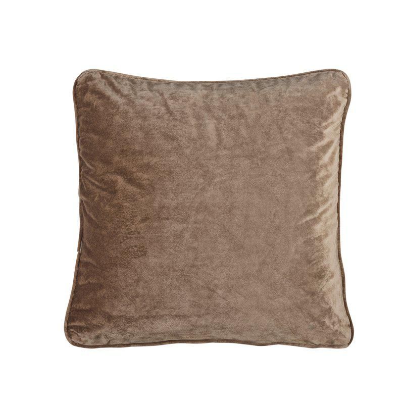 Putetrekk Brun Velvet 45x45cm