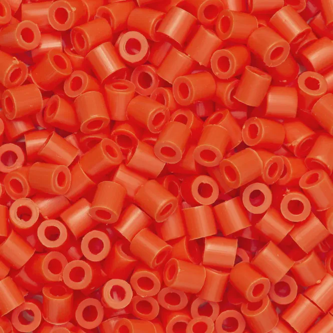 Hovedbilde Rørperler Midi 1000 stk. mørkoransje