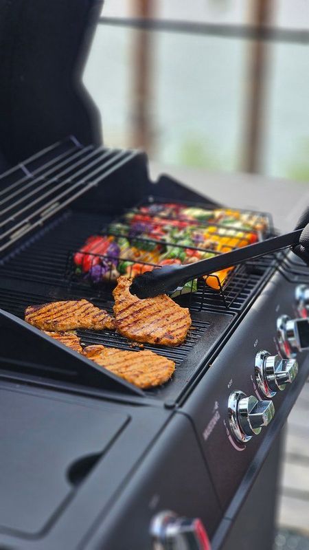 Mustang Grilltang sort 44cm