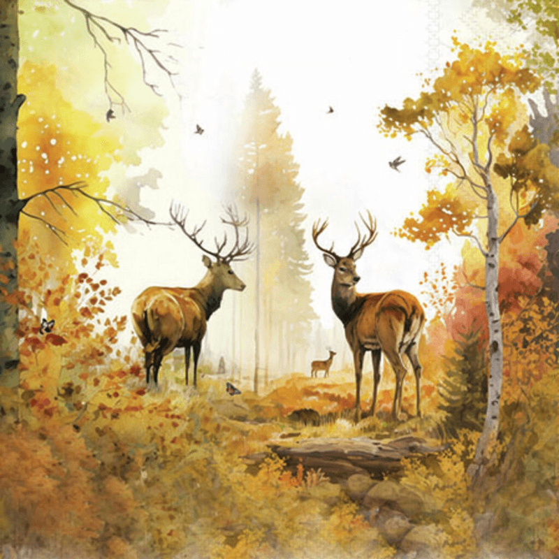 Kaffe servietter Autumn Forest