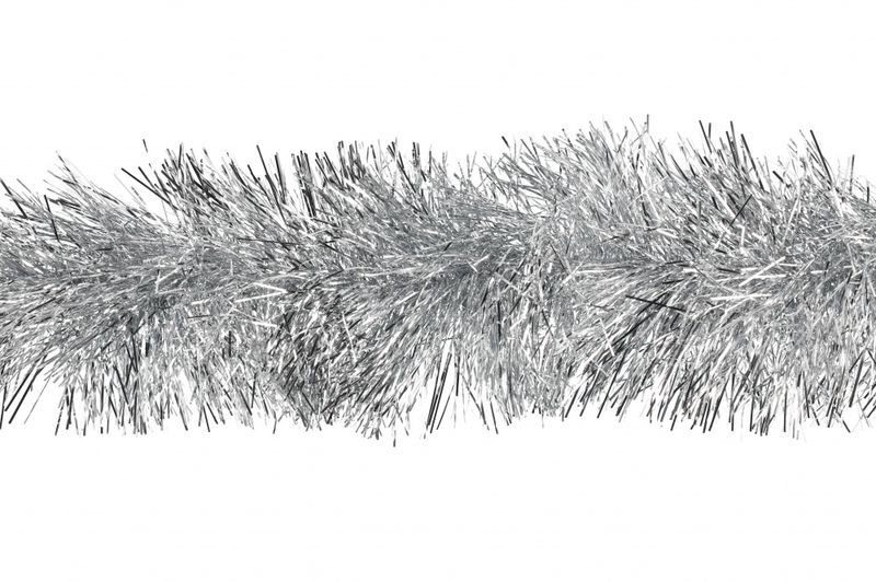 Glitter lenke sølv 2.7m, Ø:15cm