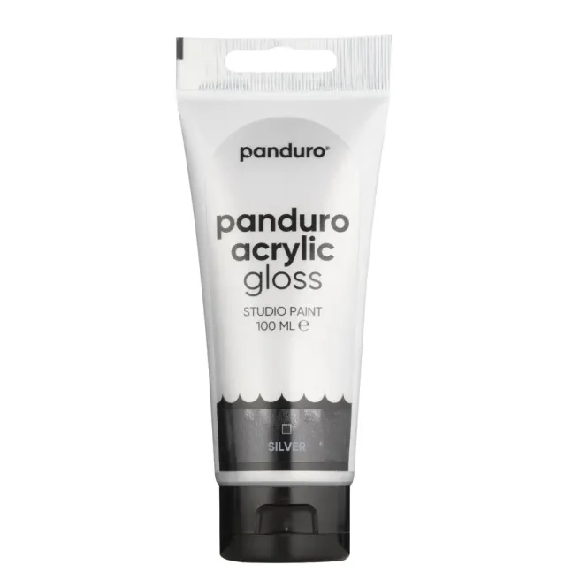 Hovedbilde Panduro Acrylic Akrylmaling gloss 100ml - Silver