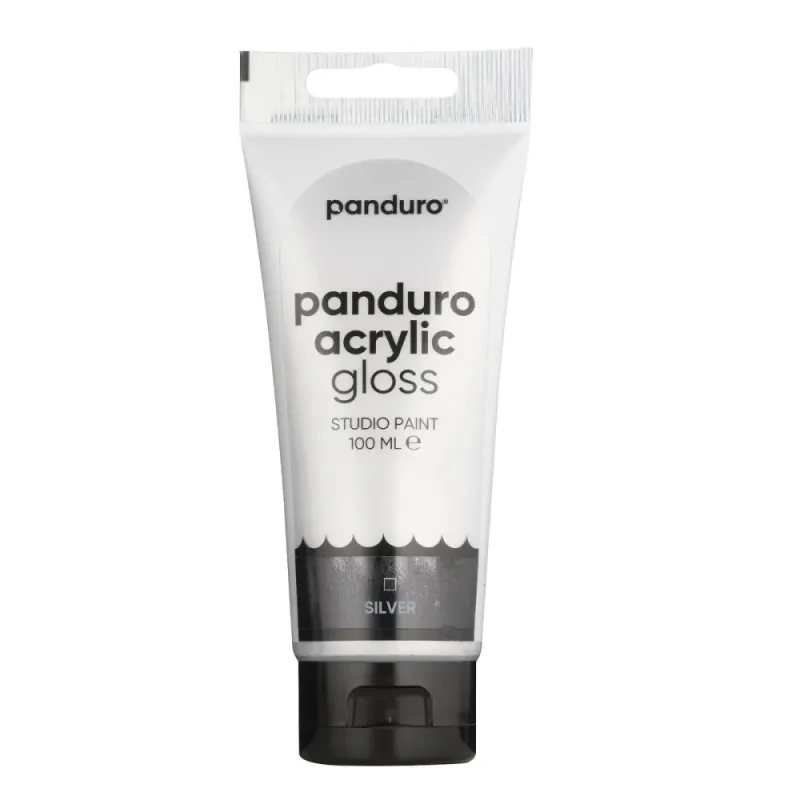 Panduro Acrylic Akrylmaling gloss 100ml - Silver