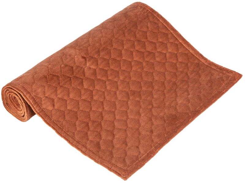 Løper bikube velur kanel 33x100cm