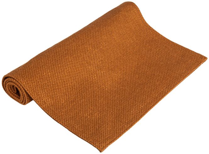 Hovedbilde Løper vevd ensfarget cognac 33x100cm