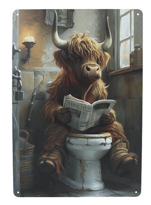 Hovedbilde Skilt Toalett dyremotiv 20x30cm