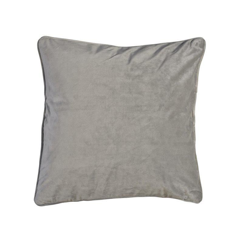Putetrekk Lys Grå Velvet 45x45cm