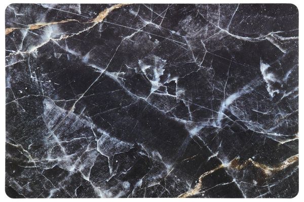 Spisebrikke Marble 30x45cm Sort