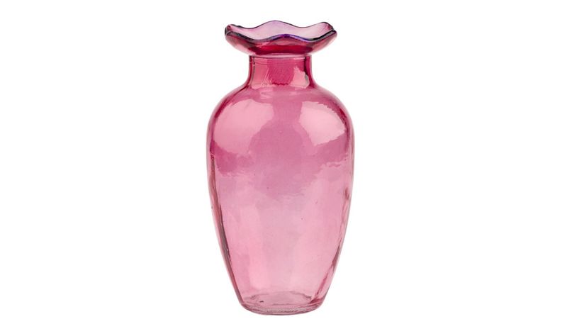 Vase glass Mance rosa 14cm
