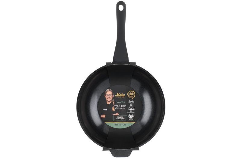 Maku Wokpanne støpt aluminium 30cm