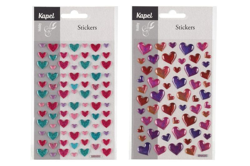 Kapel Stickers hjerter