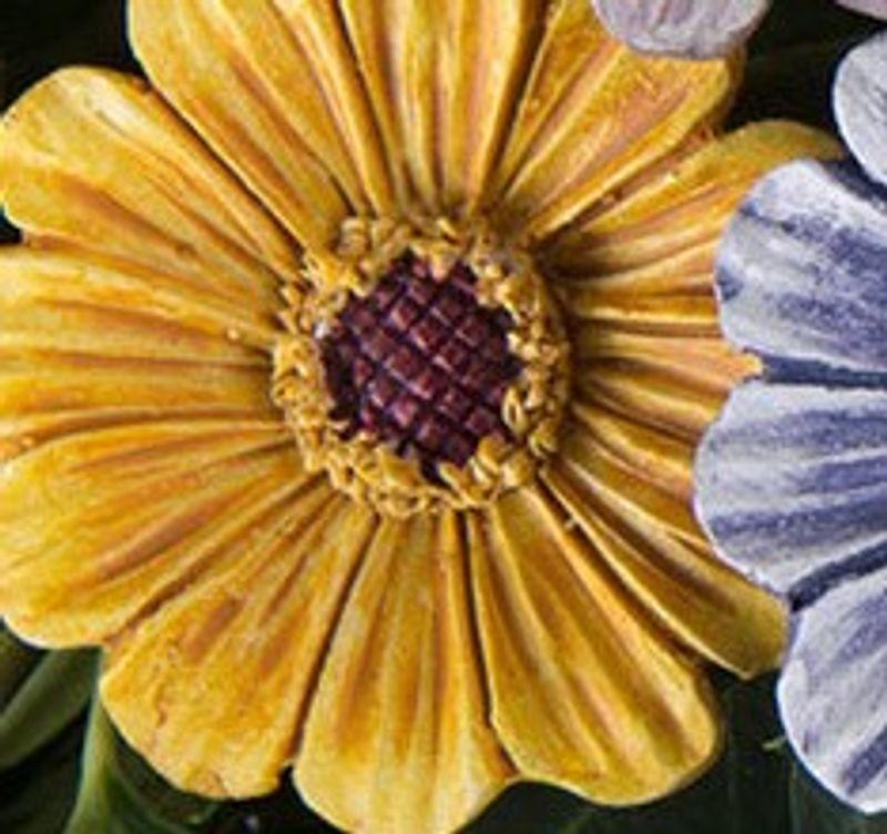 Blomst på pinne 3cm mix