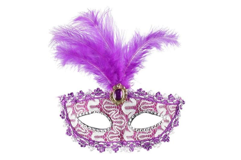 Maskerade maske 2 ass farger