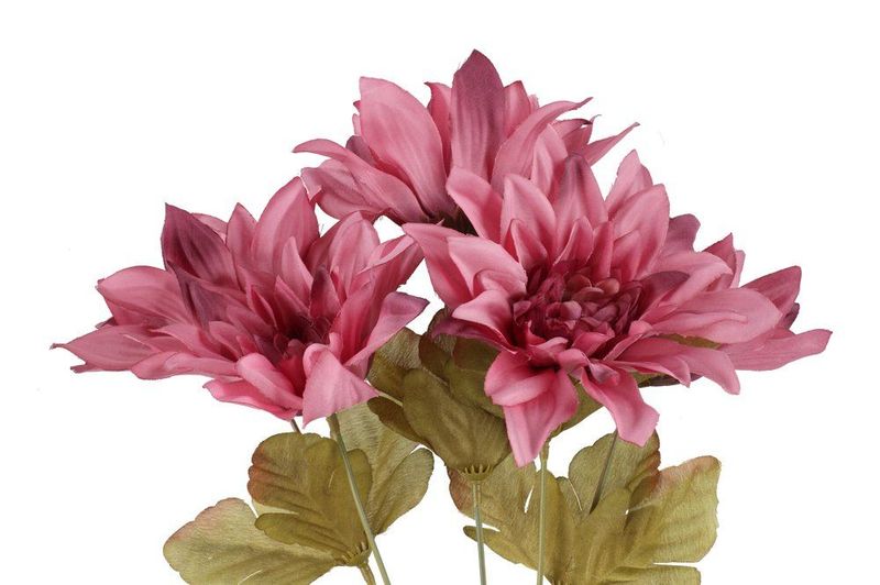 Dahlia bukett 40cm, 3 ass farger