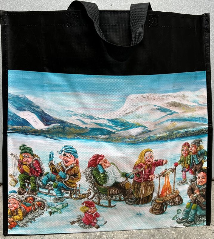 Vedbag med motiv troll 45l 2ass