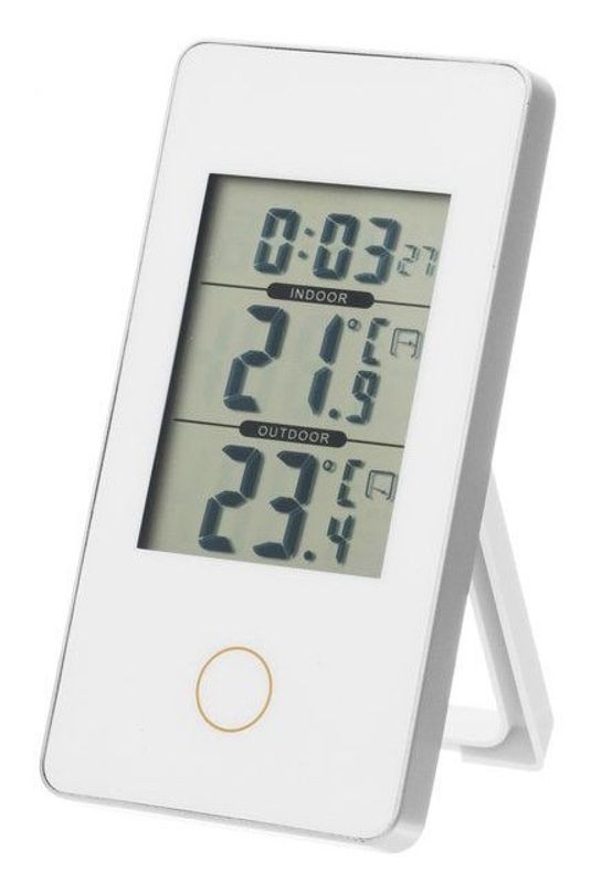 Digitalt termometer inne/ute i 2 ass farger