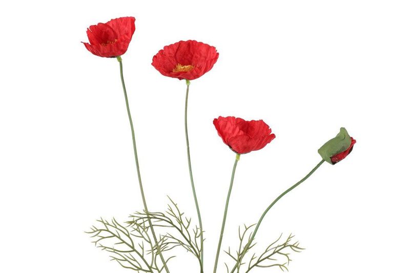 Valmueblomst 60cm 3ass