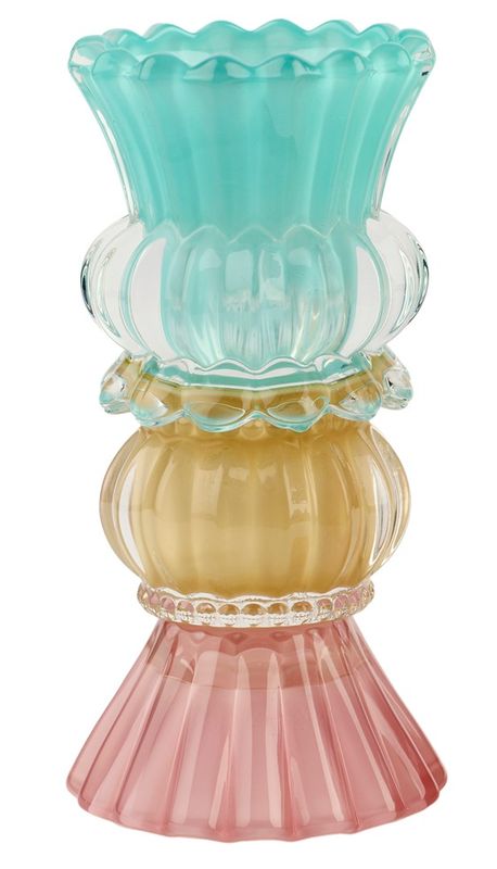 Glasslysestake Bon 17cm 2ass