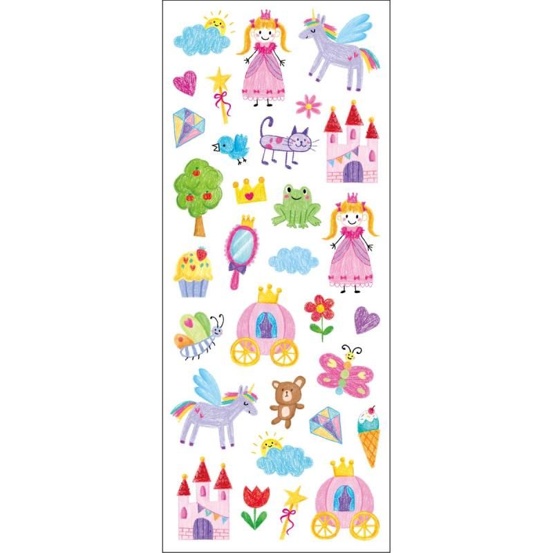 Tinka stickers prinsesse/enhjørning 